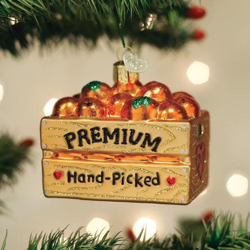 Old World Christmas Crate Of Oranges Ornament