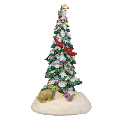 Old World Christmas Critter Tree Lighted Figurine