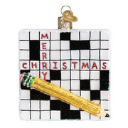 Old World Christmas Crossword Puzzle Ornament