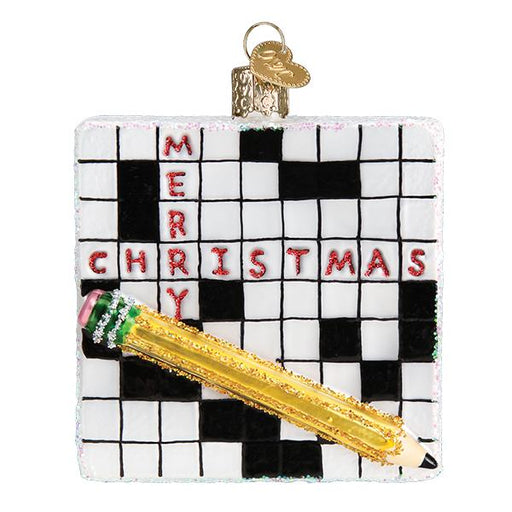Old World Christmas Crossword Puzzle Ornament
