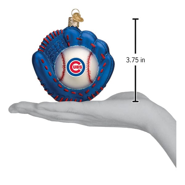 Old World Christmas Cubs Baseball Mitt Ornament