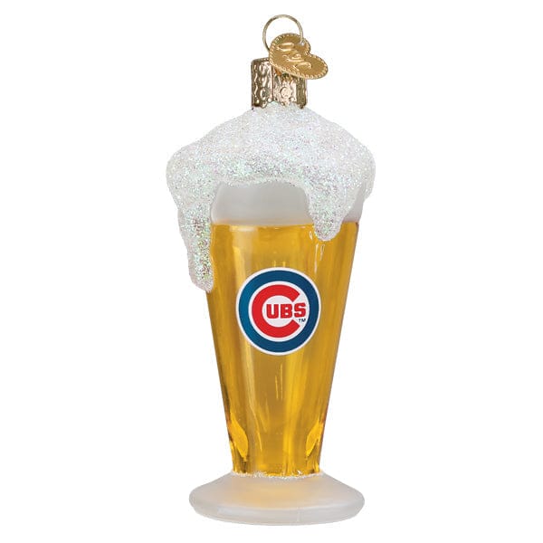 Old World Christmas Cubs Glass Of Beer Ornament