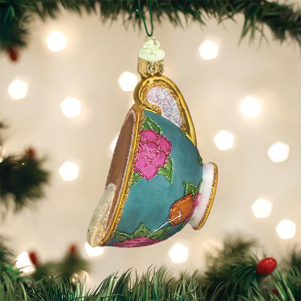 Old World Christmas Cup Of Tea Ornament