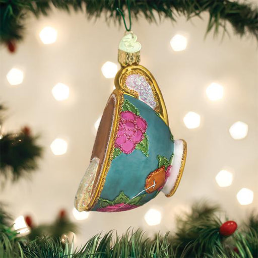 Old World Christmas Cup Of Tea Ornament