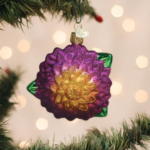 Old World Christmas Dahlia Ornament