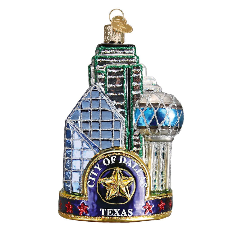 Old World Christmas Dallas City Ornament
