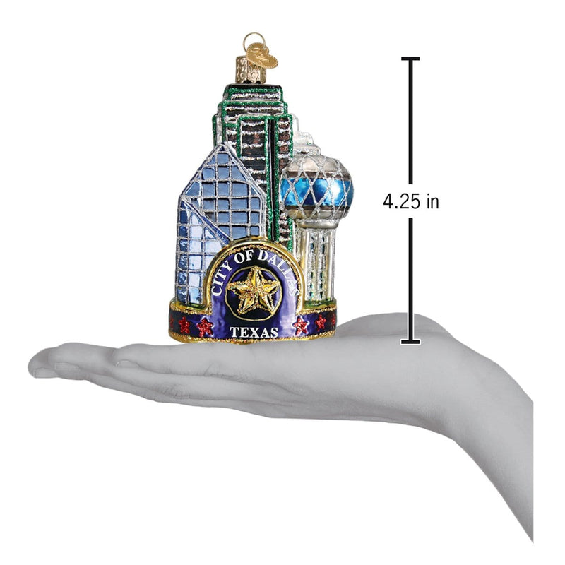 Old World Christmas Dallas City Ornament