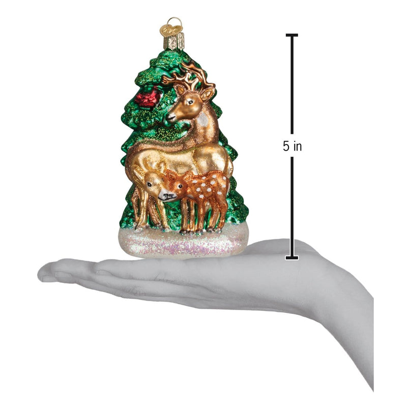 Old World Christmas Deer Family Ornament