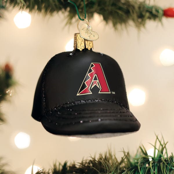Old World Christmas Diamondbacks Baseball Cap Ornament