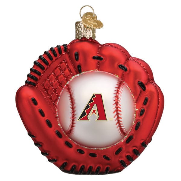 Old World Christmas Diamondbacks Baseball Mitt Ornament