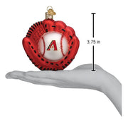 Old World Christmas Diamondbacks Baseball Mitt Ornament