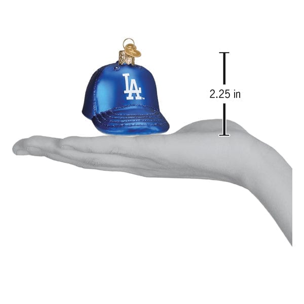 Old World Christmas Dodgers Baseball Cap Ornament