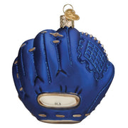 Old World Christmas Dodgers Baseball Mitt Ornament