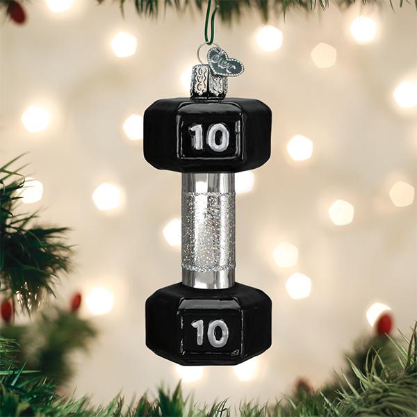 Old World Christmas Dumbbell Ornament