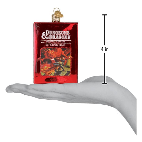 Old World Christmas Dungeons & Dragons Red Box Ornament