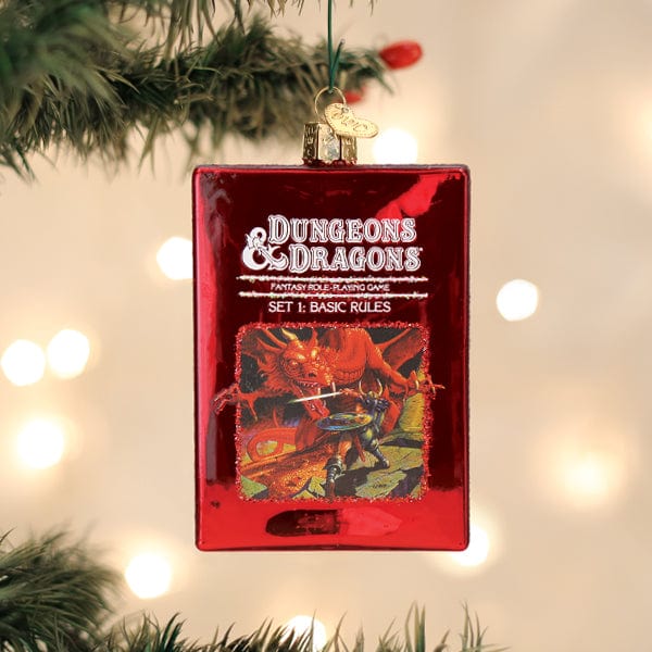 Old World Christmas Dungeons & Dragons Red Box Ornament
