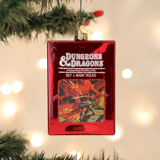 Old World Christmas Dungeons & Dragons Red Box Ornament