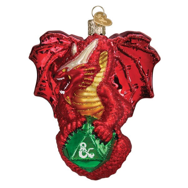 Old World Christmas Dungeons & Dragons Red Dragon Ornament