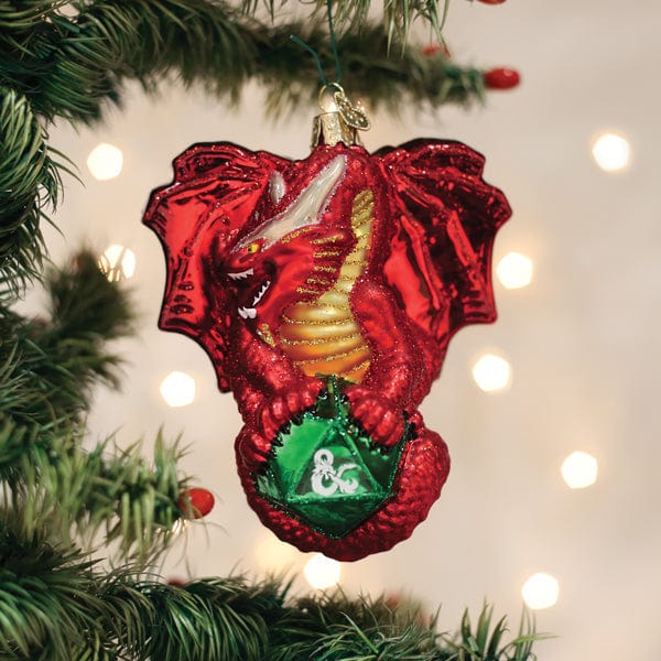 Old World Christmas Dungeons & Dragons Red Dragon Ornament