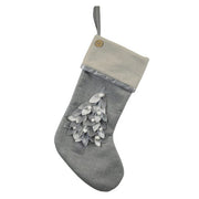 Old World Christmas Elegant Stocking With Tree Motif