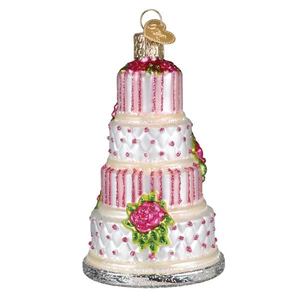 Old World Christmas Elegant Wedding Cake Ornament