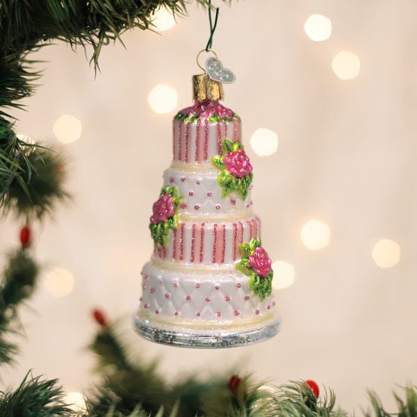 Old World Christmas Elegant Wedding Cake Ornament