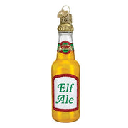 Old World Christmas Elf Ale Beer Bottle Ornament