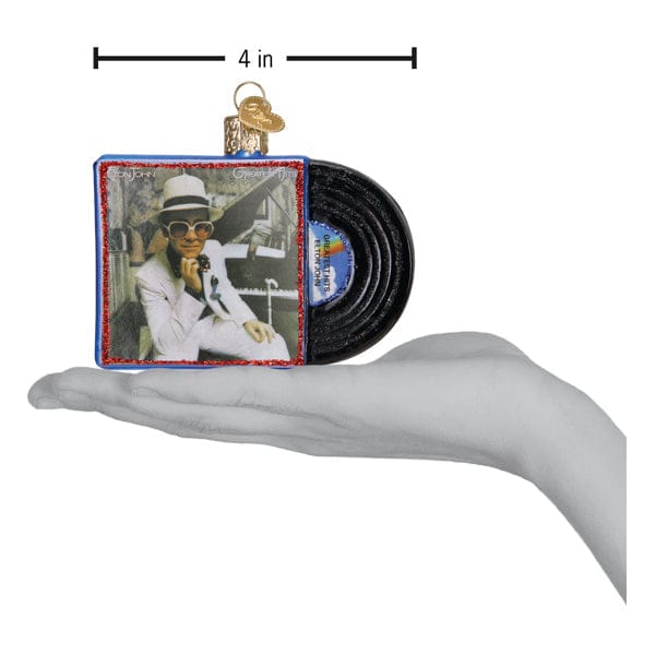 Old World Christmas Elton John Greatest Hits Album Ornament