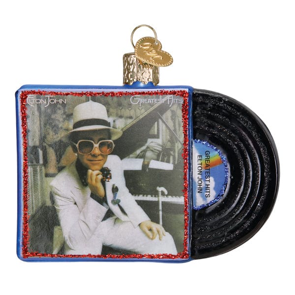 Old World Christmas Elton John Greatest Hits Album Ornament