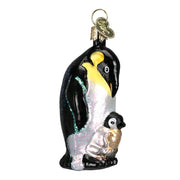 Old World Christmas Emperor Penguin W/chick