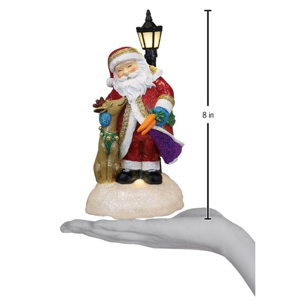Old World Christmas Endeering Santa Lighted Figurine