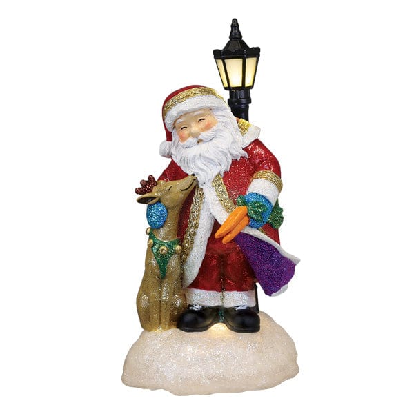 Old World Christmas Endeering Santa Lighted Figurine