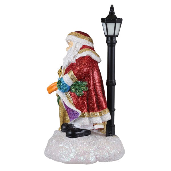 Old World Christmas Endeering Santa Lighted Figurine