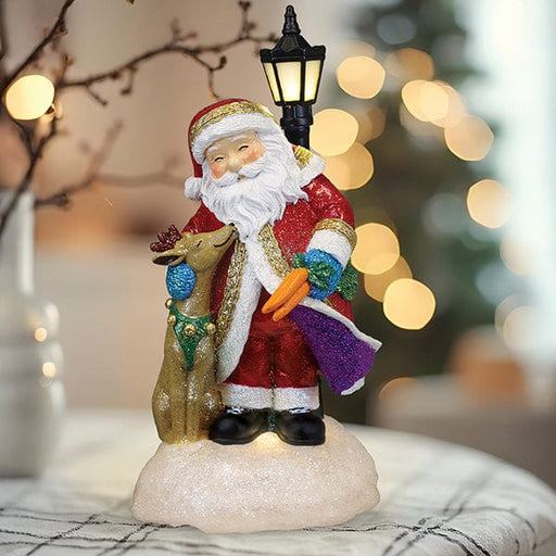 Old World Christmas Endeering Santa Lighted Figurine