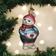 Old World Christmas Expectant Snowlady Ornament