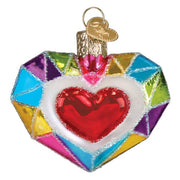 Old World Christmas Faceted Heart Ornament