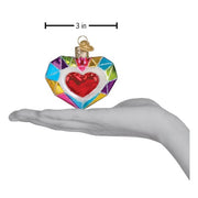 Old World Christmas Faceted Heart Ornament