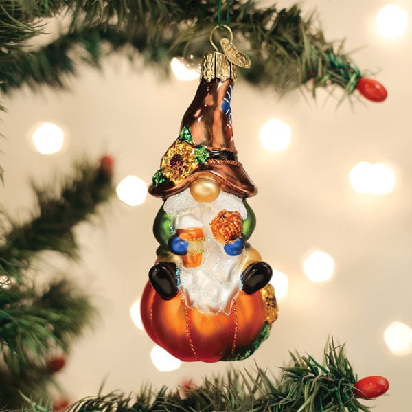 Old World Christmas Fall Harvest Gnome Ornament