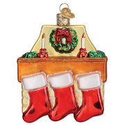 Old World Christmas Family Of 3 Stockings Ornament