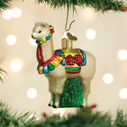 Old World Christmas Festive Alpaca Ornament