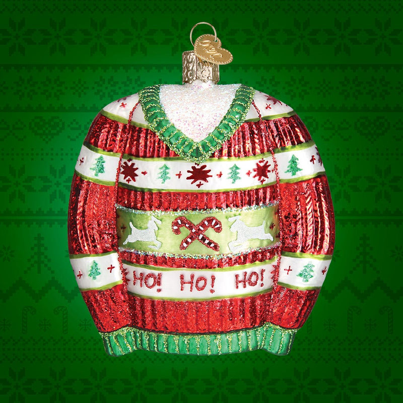 Old World Christmas Festive Christmas Sweater