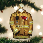 Old World Christmas Firefighter's Coat Ornament