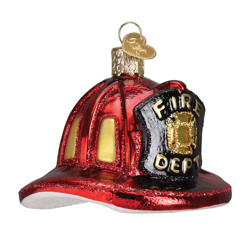 Old World Christmas Fireman's Helmet Ornament