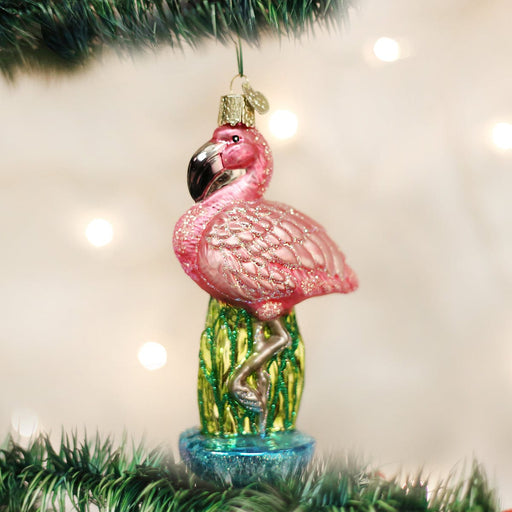 Old World Christmas Flamingo Christmas Ornament