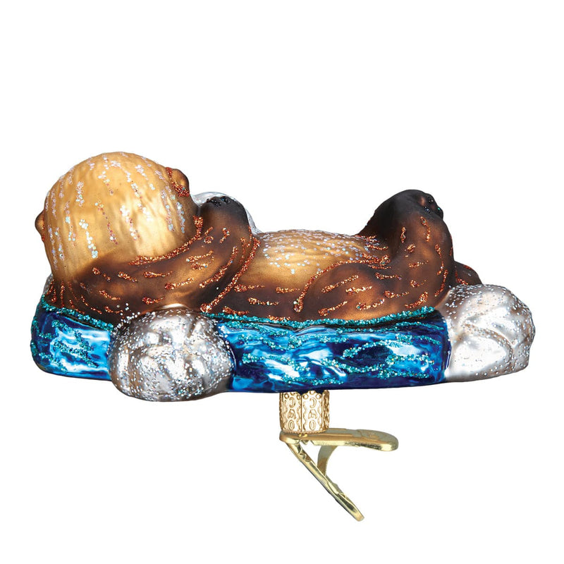 Old World Christmas Floating Sea Otter Ornament