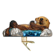Old World Christmas Floating Sea Otter Ornament