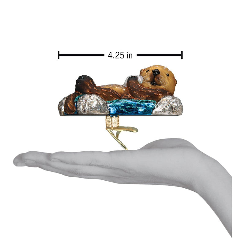 Old World Christmas Floating Sea Otter Ornament