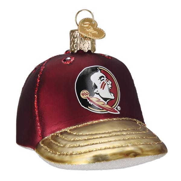 Old World Christmas Florida State Baseball Cap Ornament