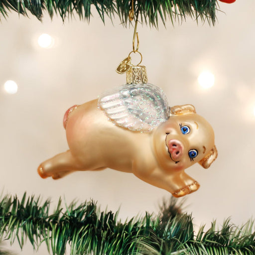 Old World Christmas Flying Pig Ornament