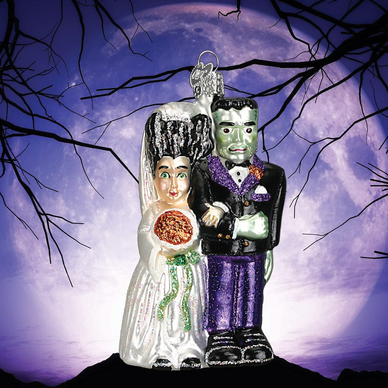 Old World Christmas Frankenstein & Bride